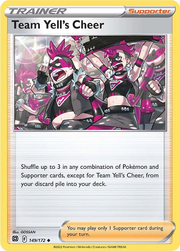 Team yell's cheer 149/177 Reverse holo