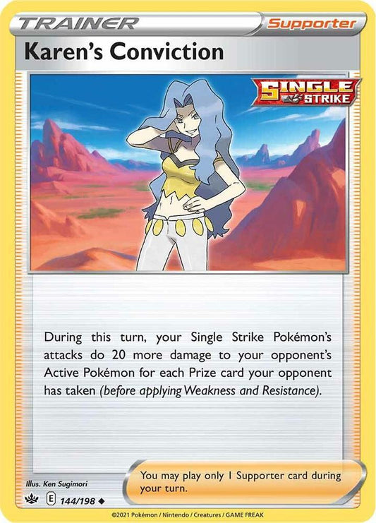 Karen's Conviction 144/198 Reverse holo