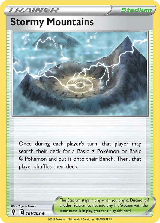 Stormy mountains 161/203 Reverse holo