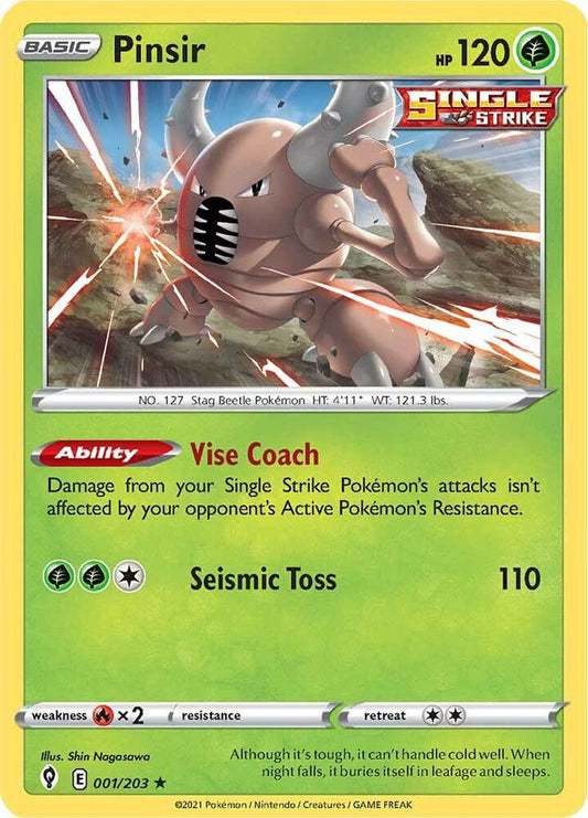 Pinsir 001/203 Reverse holo