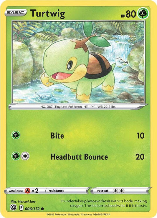turtwig 006/196 Reverse holo