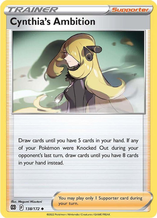 Cynthia's Ambition 138/177 Reverse holo