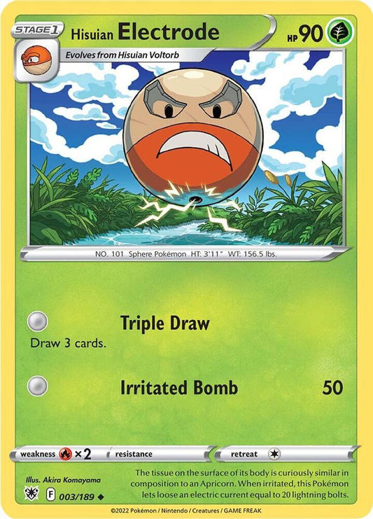 Hisuian Electrode 003/189 Reverse holo