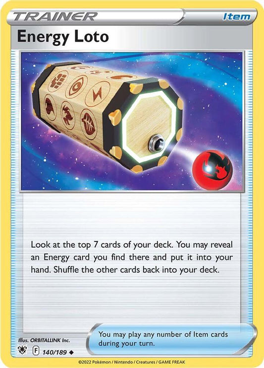 Energy loto 140/189 Reverse holo