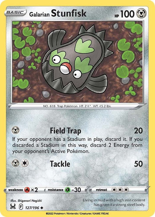 Galarian Stunfisk 127/196 Reverse holo