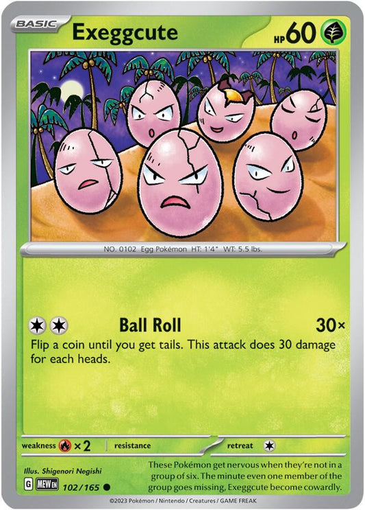 Exeggcute 102/165 Reverse holo